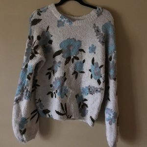 Kimchi blue beautiful floral sweater